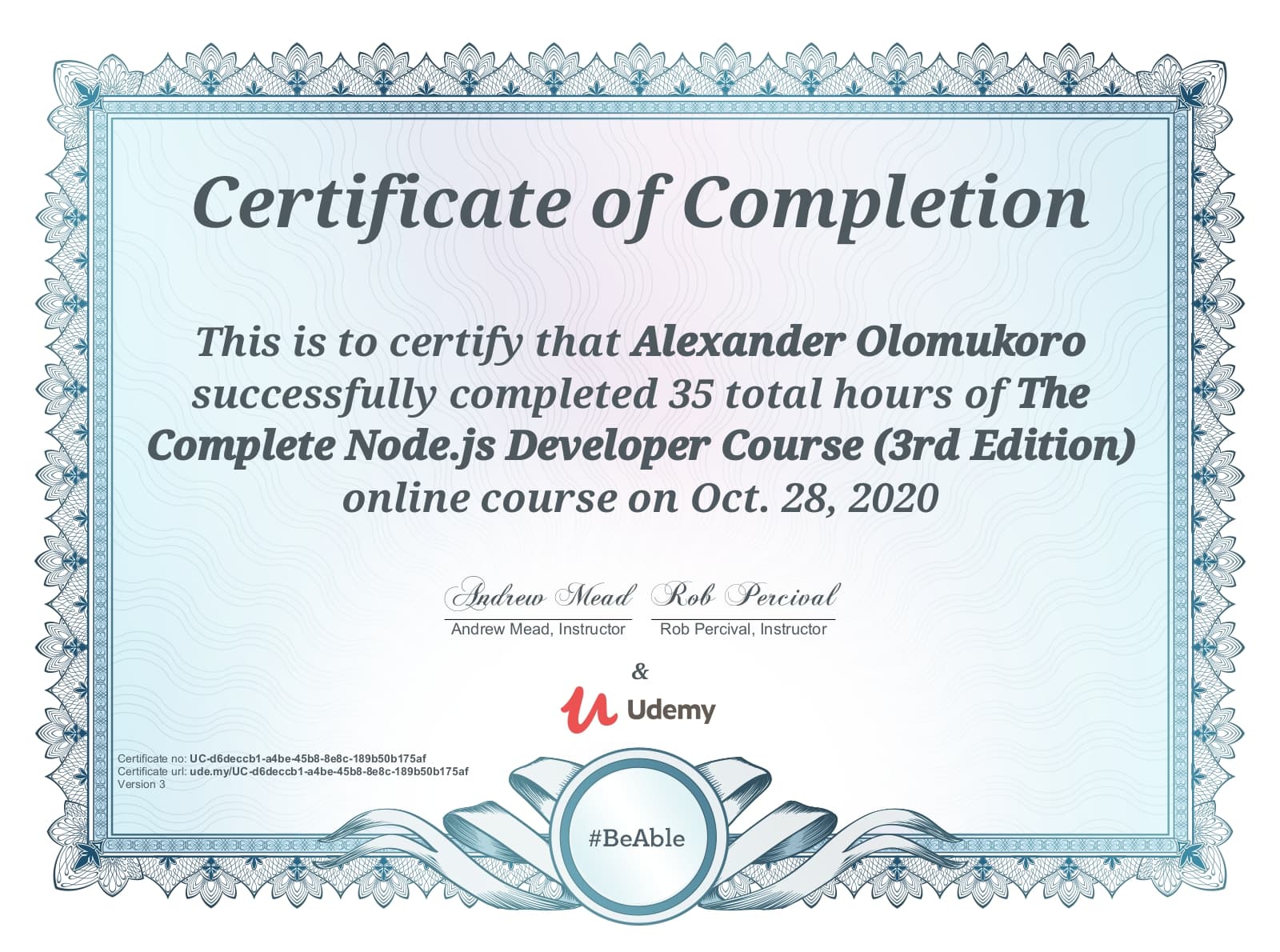 The Complete Node.js Developer Course (3rd Edition)
